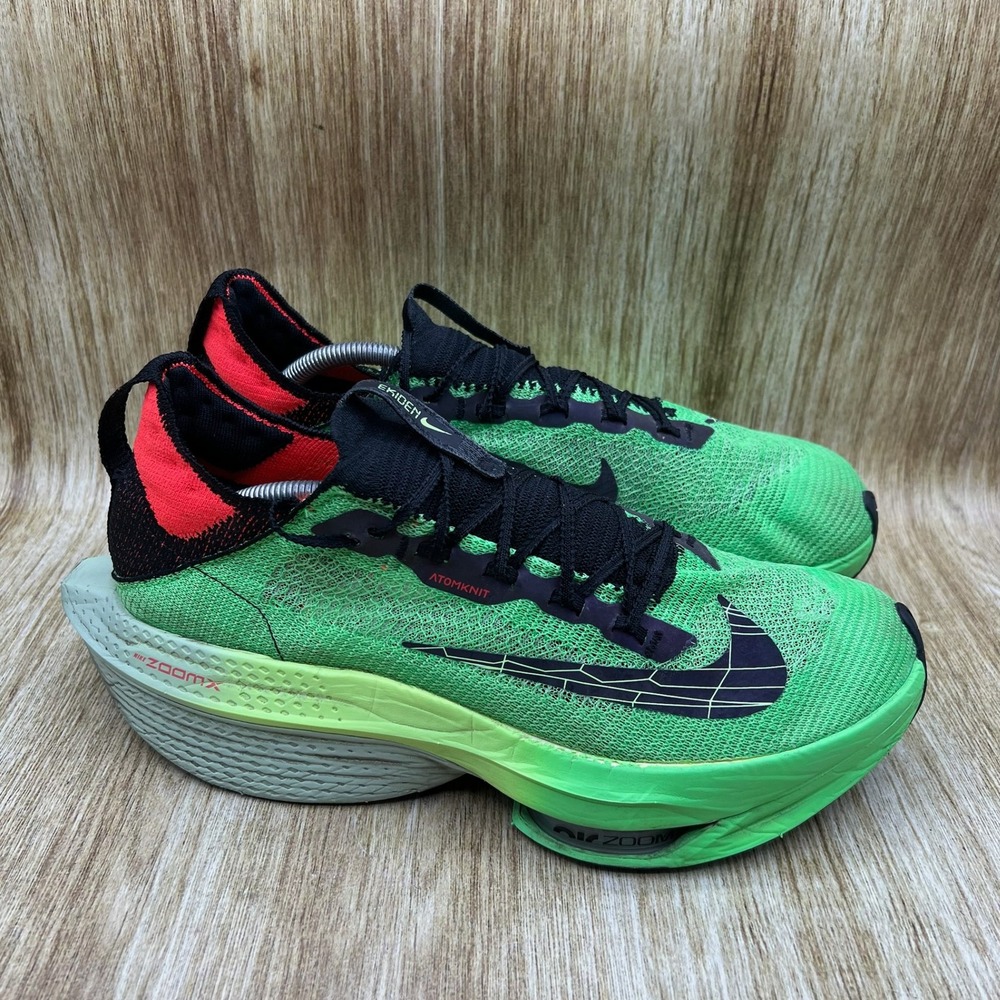 Nike Air Zoom Alphafly Next% 2 Men's Size 12 Green Ekiden Shoes DZ4784-304